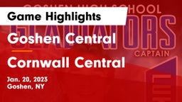 Goshen Central  vs Cornwall Central  Game Highlights - Jan. 20, 2023