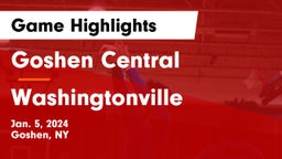 Goshen Central  vs Washingtonville  Game Highlights - Jan. 5, 2024