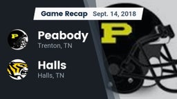 Recap: Peabody  vs. Halls  2018