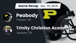 Recap: Peabody  vs. Trinity Christian Academy  2018