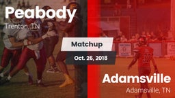 Matchup: Peabody vs. Adamsville  2018