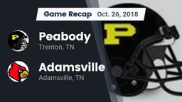Recap: Peabody  vs. Adamsville  2018