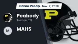 Recap: Peabody  vs. MAHS 2018