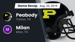 Recap: Peabody  vs. Milan  2019
