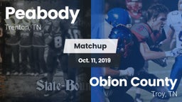 Matchup: Peabody vs. Obion County  2019