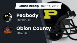 Recap: Peabody  vs. Obion County  2019