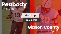 Matchup: Peabody vs. Gibson County  2019