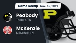 Recap: Peabody  vs. McKenzie  2019