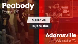 Matchup: Peabody vs. Adamsville  2020