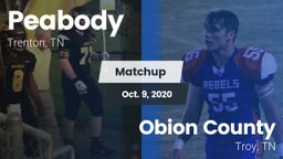 Matchup: Peabody vs. Obion County  2020