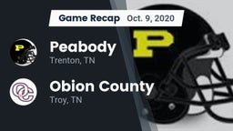 Recap: Peabody  vs. Obion County  2020