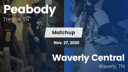 Matchup: Peabody vs. Waverly Central  2020