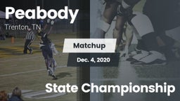 Matchup: Peabody vs. State Championship 2020