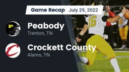 Recap: Peabody  vs. Crockett County  2022