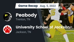 Recap: Peabody  vs. University School of Jackson 2022