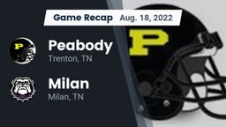Recap: Peabody  vs. Milan  2022