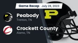 Recap: Peabody  vs. Crockett County  2023