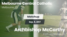 Matchup: Melbourne Central Ca vs. Archbishop McCarthy  2017