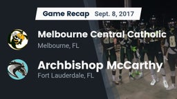 Recap: Melbourne Central Catholic  vs. Archbishop McCarthy  2017