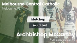 Matchup: Melbourne Central Ca vs. Archbishop McCarthy  2018