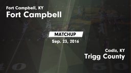 Matchup: Fort Campbell vs. Trigg County  2016