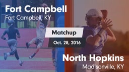 Matchup: Fort Campbell vs. North Hopkins  2016