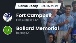 Recap: Fort Campbell  vs. Ballard Memorial  2019