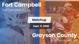 Matchup: Fort Campbell vs. Grayson County  2020