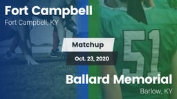 Matchup: Fort Campbell vs. Ballard Memorial  2020