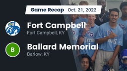 Recap: Fort Campbell  vs. Ballard Memorial  2022