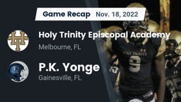 Recap: Holy Trinity Episcopal Academy vs. P.K. Yonge  2022