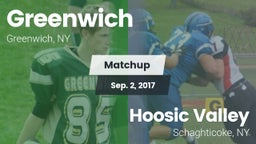 Matchup: Greenwich vs. Hoosic Valley  2017