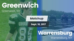 Matchup: Greenwich vs. Warrensburg  2017