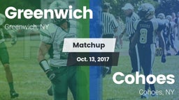 Matchup: Greenwich vs. Cohoes  2017