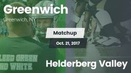 Matchup: Greenwich vs. Helderberg Valley 2017