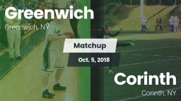 Matchup: Greenwich vs. Corinth  2018