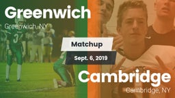 Matchup: Greenwich vs. Cambridge  2019