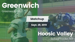 Matchup: Greenwich vs. Hoosic Valley  2019