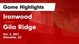 Ironwood  vs Gila Ridge Game Highlights - Oct. 5, 2021