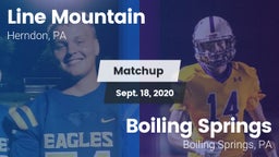 Matchup: Line Mountain vs. Boiling Springs  2020