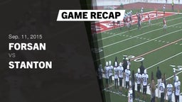 Recap: Forsan  vs. Stanton  2015