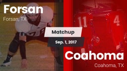 Matchup: Forsan vs. Coahoma  2017