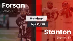 Matchup: Forsan vs. Stanton  2017