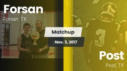 Matchup: Forsan vs. Post  2017
