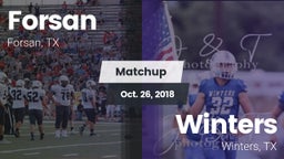 Matchup: Forsan vs. Winters  2018