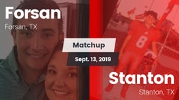 Matchup: Forsan vs. Stanton  2019