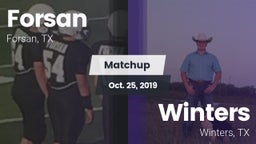 Matchup: Forsan vs. Winters  2019