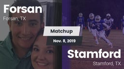 Matchup: Forsan vs. Stamford  2019