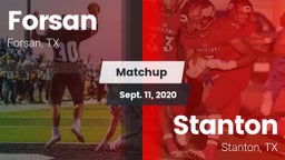 Matchup: Forsan vs. Stanton  2020