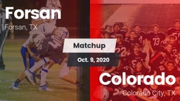 Matchup: Forsan vs. Colorado  2020